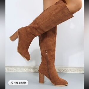 Brown Knee-High Women's Boots
